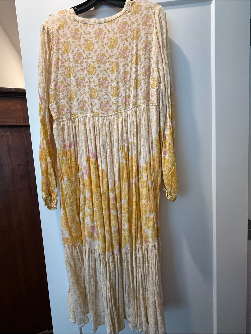 Spell & the Gypsy Collective Yellow Rose Floral Boho Midi Dress - Picture 3 of 6